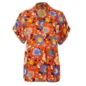 CAbi Replay Multicolor Floral Top #5892
